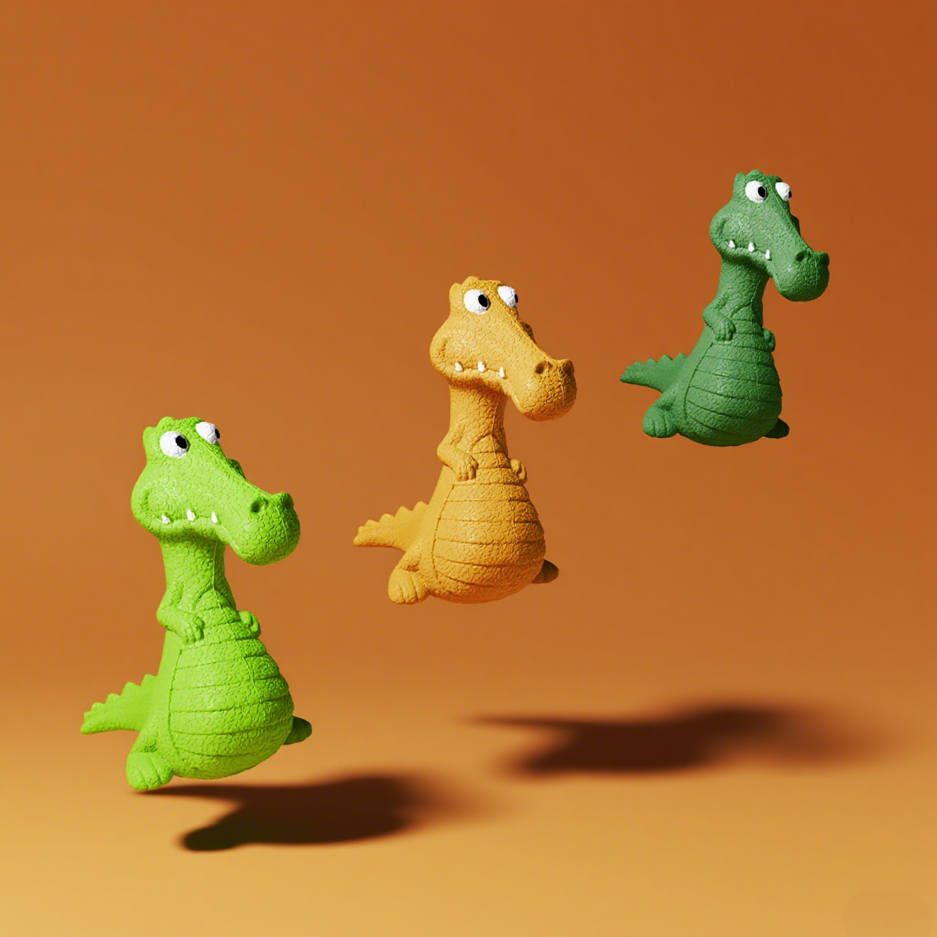 Dino squeaky rubber toy