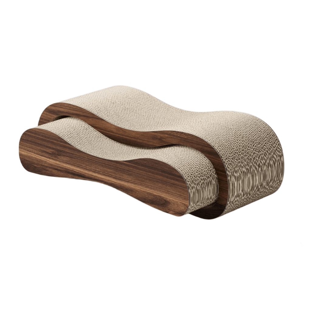 2 in 1 Corrugated Paper Cat Scratcher Cardboard Lounge Bed